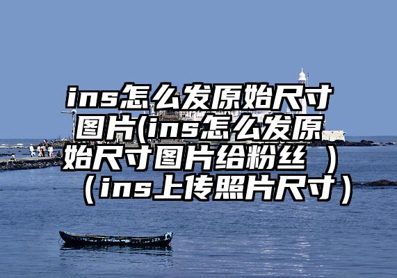 ins怎么发原始尺寸图片(ins怎么发原始尺寸图片给粉丝 )（ins上传照片尺寸）