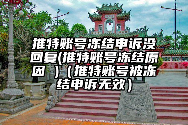 推特账号冻结申诉没回复(推特账号冻结原因 )（推特账号被冻结申诉无效）