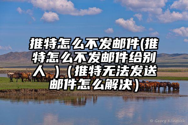 推特怎么不发邮件(推特怎么不发邮件给别人 )（推特无法发送邮件怎么解决）