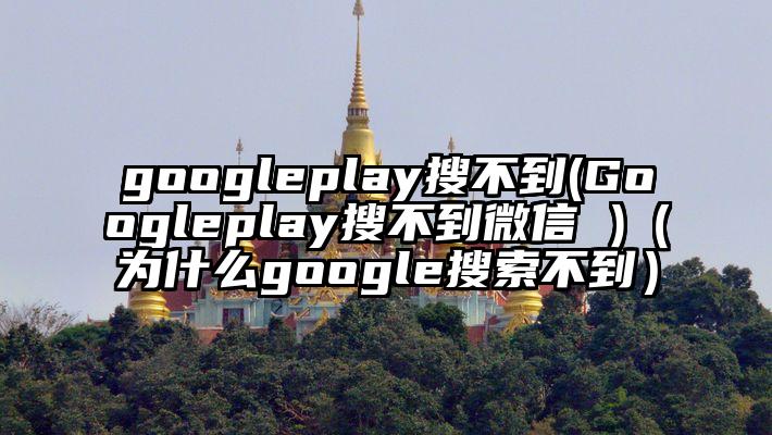 googleplay搜不到(Googleplay搜不到微信 )（为什么google搜索不到）