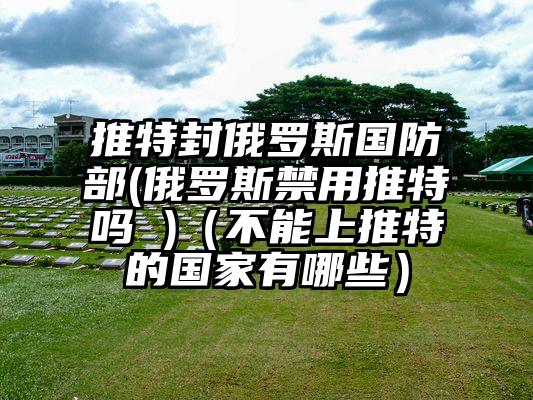 推特封俄罗斯国防部(俄罗斯禁用推特吗 )（不能上推特的国家有哪些）