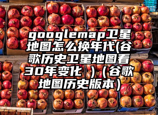 googlemap卫星地图怎么换年代(谷歌历史卫星地图看30年变化 )（谷歌地图历史版本）