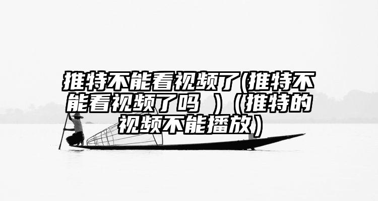 推特不能看视频了(推特不能看视频了吗 )（推特的视频不能播放）