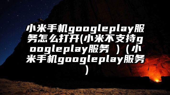 小米手机googleplay服务怎么打开(小米不支持googleplay服务 )（小米手机googleplay服务）