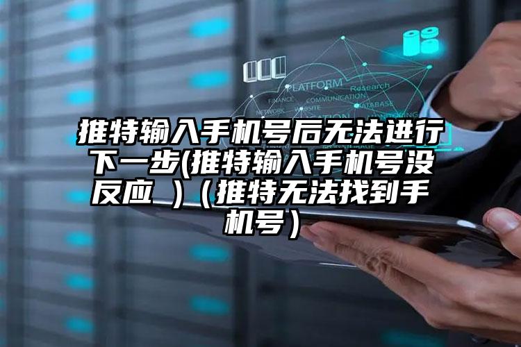 推特输入手机号后无法进行下一步(推特输入手机号没反应 )（推特无法找到手机号）
