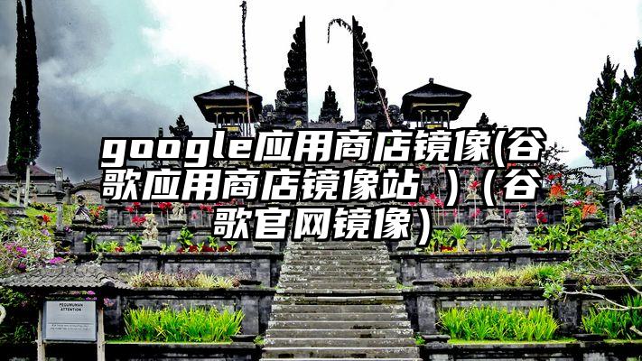 google应用商店镜像(谷歌应用商店镜像站 )（谷歌官网镜像）