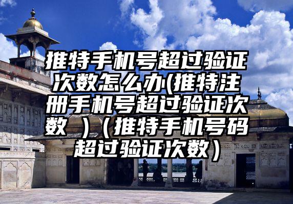 推特手机号超过验证次数怎么办(推特注册手机号超过验证次数 )（推特手机号码超过验证次数）