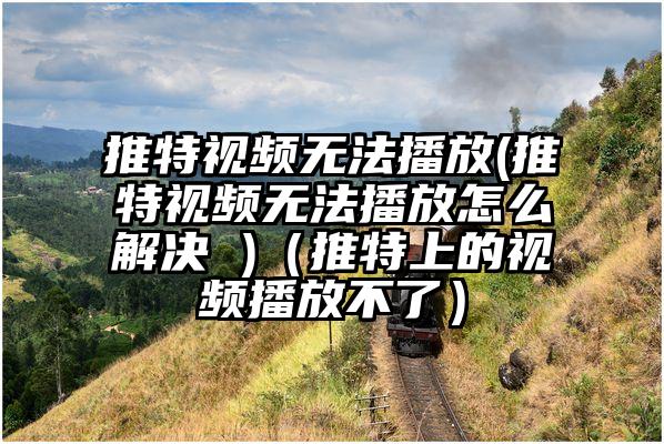 推特视频无法播放(推特视频无法播放怎么解决 )（推特上的视频播放不了）