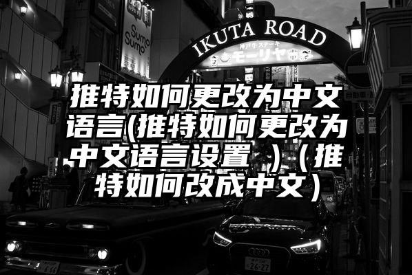 推特如何更改为中文语言(推特如何更改为中文语言设置 )（推特如何改成中文）