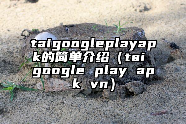 taigoogleplayapk的简单介绍(tai google play apk vn)
