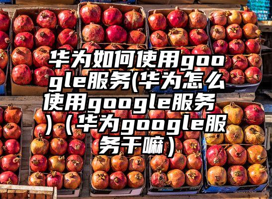 华为如何使用google服务(华为怎么使用google服务 )（华为google服务干嘛）