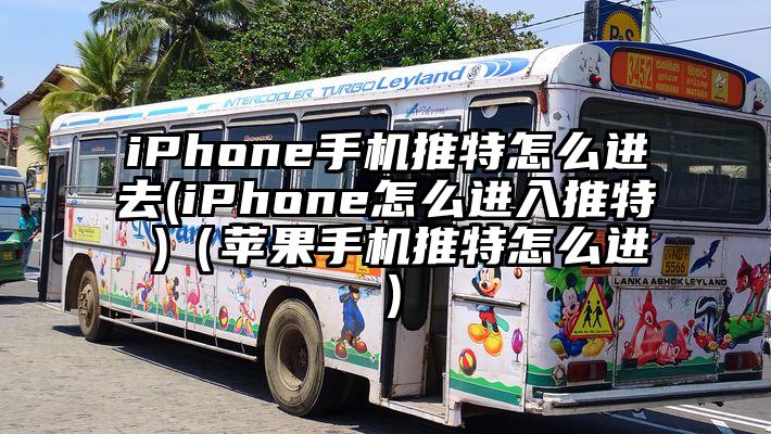 iPhone手机推特怎么进去(iPhone怎么进入推特 )（苹果手机推特怎么进）