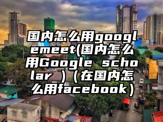 国内怎么用googlemeet(国内怎么用Google scholar )（在国内怎么用facebook）
