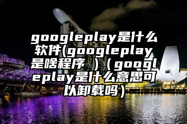 googleplay是什么软件(googleplay是啥程序 )（googleplay是什么意思可以卸载吗）