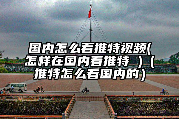 国内怎么看推特视频(怎样在国内看推特 )（推特怎么看国内的）