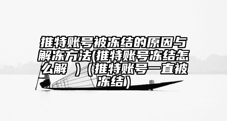 推特账号被冻结的原因与解冻方法(推特账号冻结怎么解 )（推特账号一直被冻结）