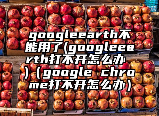 googleearth不能用了(googleearth打不开怎么办 )（google chrome打不开怎么办）