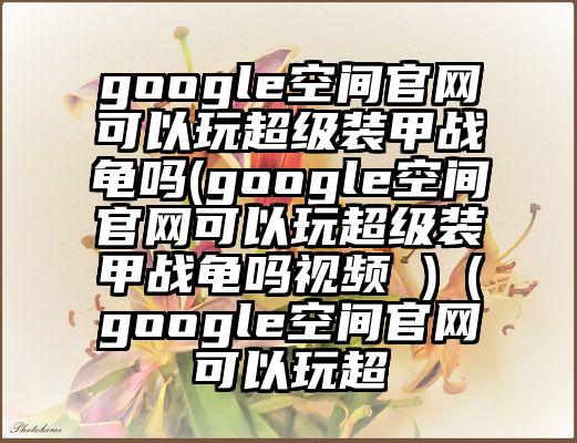 google空间官网可以玩超级装甲战龟吗(google空间官网可以玩超级装甲战龟吗视频 )（google空间官网可以玩超
