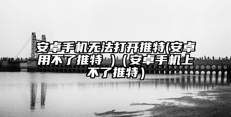 安卓手机无法打开推特(安卓用不了推特 )（安卓手机上不了推特）