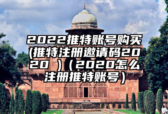 2022推特账号购买(推特注册邀请码2020 )（2020怎么注册推特账号）