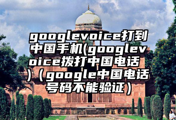 googlevoice打到中国手机(googlevoice拨打中国电话 )（google中国电话号码不能验证）